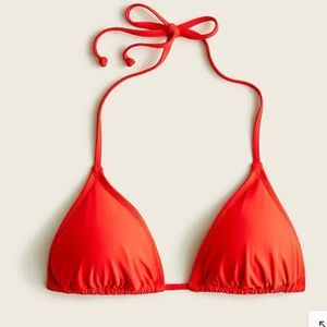 J Crew red string bikini top